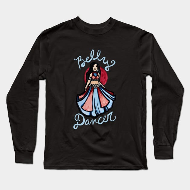 Belly Dancer Long Sleeve T-Shirt by bubbsnugg